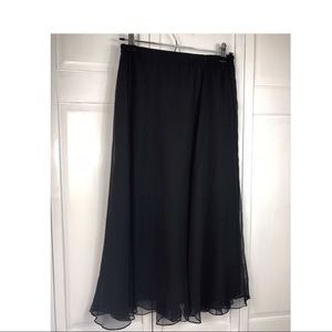 SHEER BLACK BALLET SKIRT (0921)